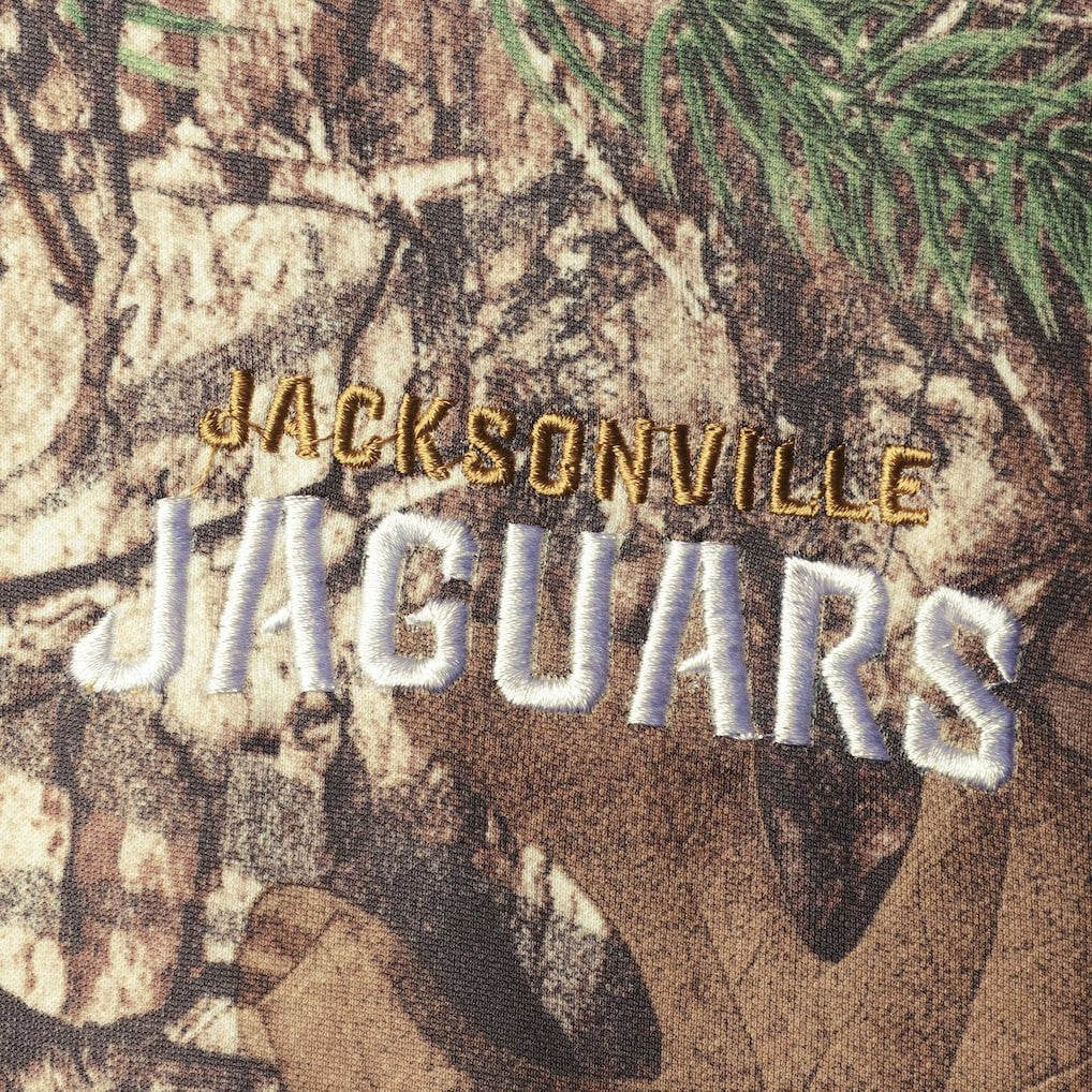 Jacksonville Jaguars Dunbrooke Circle Champion Tech Fleece Pullover Hoodie Realtree Camo