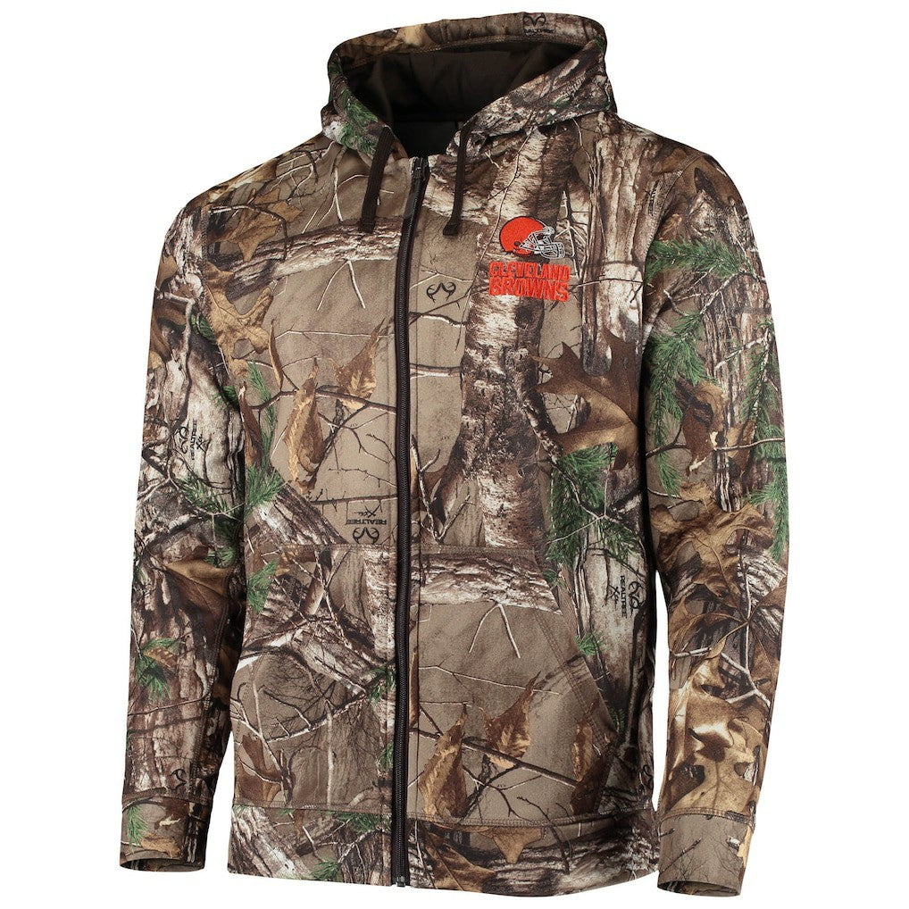 Cleveland Browns Dunbrooke Trophy Tech Fleece Full-Zip Hoodie Realtree Camo