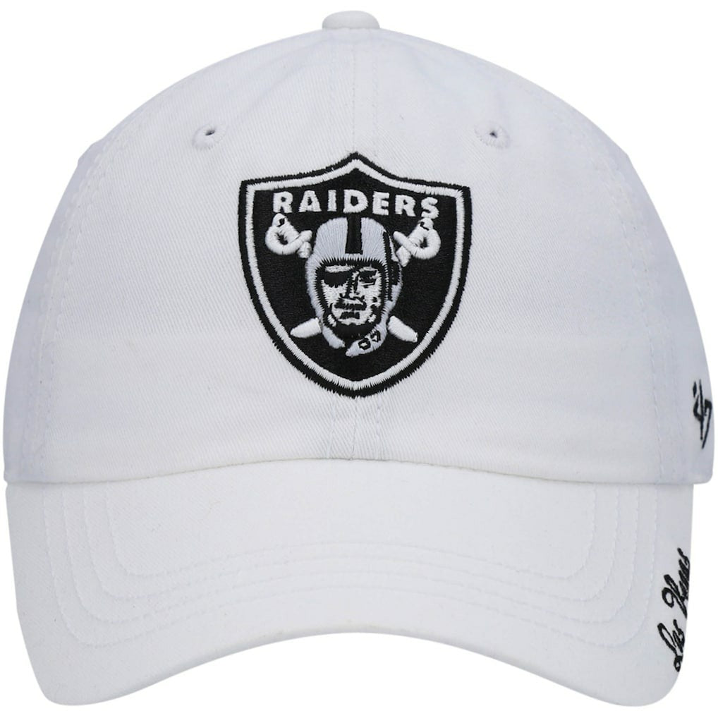 47 brand Las Vegas Raiders '47 Women's Miata Clean Up Primary Adjustable Hat White