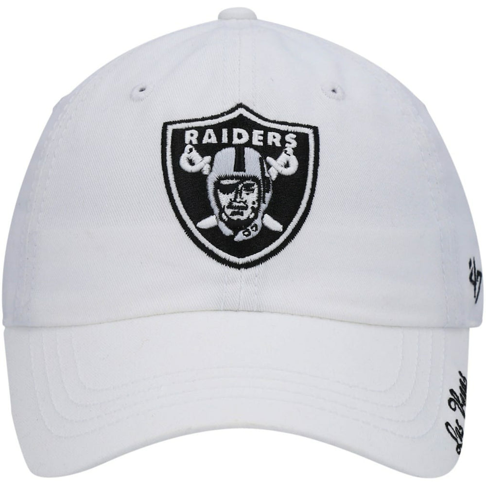 47 brand Las Vegas Raiders '47 Women's Miata Clean Up Primary Adjustable Hat White