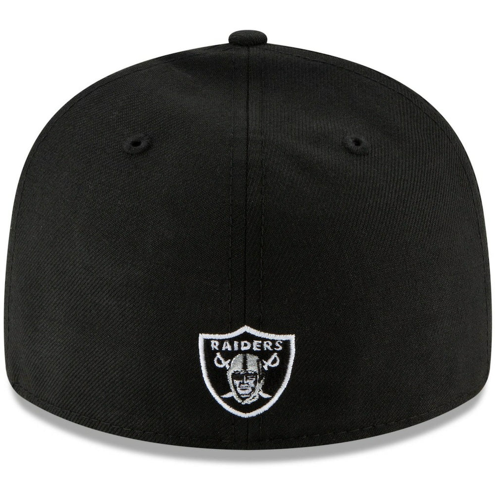 Las Vegas Raiders New Era Omaha Script Low Profile 59FIFTY Fitted Hat Black
