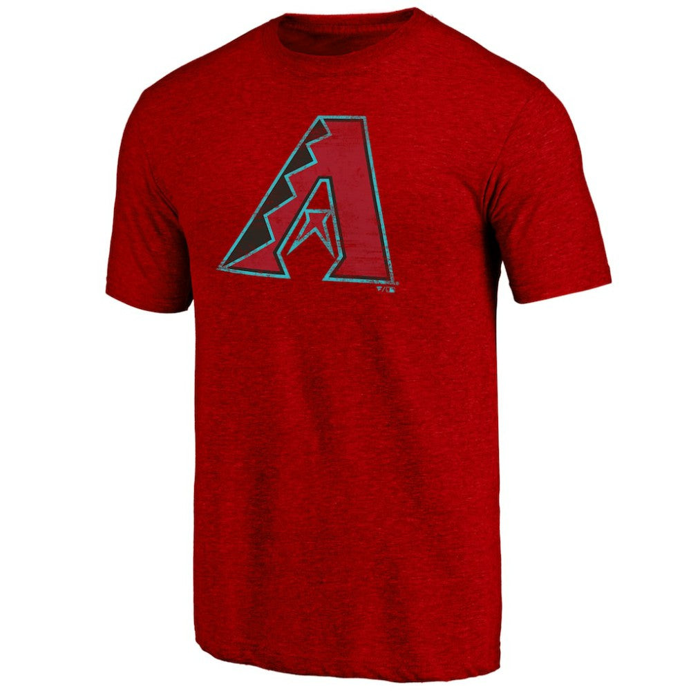 Arizona Diamondbacks Weathered Official Logo Tri-Blend T-Shirt - Red - MLB Online