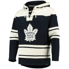 Auston Matthews Toronto Maple Leafs '47 Player Name & Number Lacer Pullover Hoodie - Blue - NHL 3848269