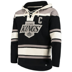 Wayne Gretzky Los Angeles Kings '47 Retired Player Name & Number Lacer Pullover Hoodie - Black - NHL 3848803