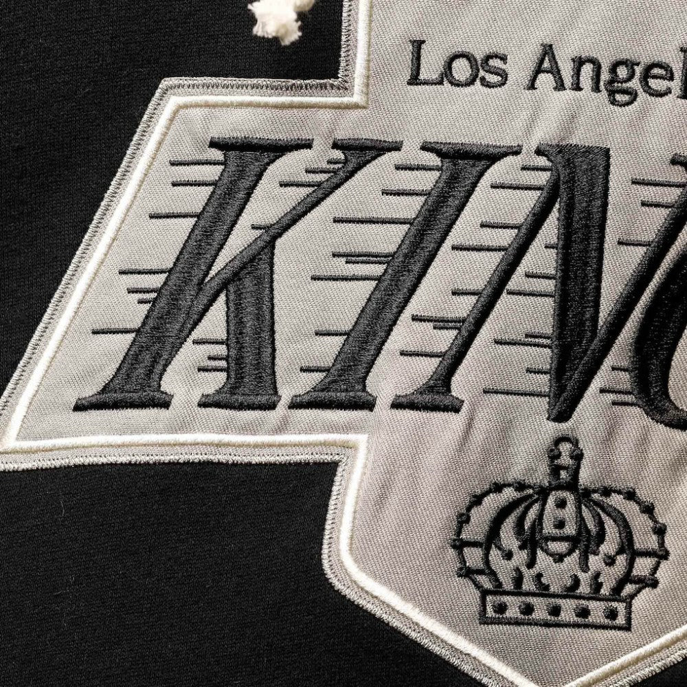 Wayne Gretzky Los Angeles Kings '47 Retired Player Name & Number Lacer Pullover Hoodie - Black - NHL 3848803