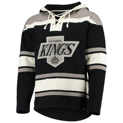 Luc Robitaille Los Angeles Kings '47 Retired Player Name & Number Lacer Pullover Hoodie - Black - NHL 3848804