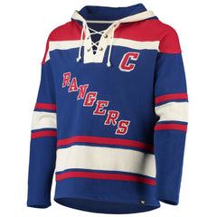 Wayne Gretzky New York Rangers '47 Retired Player Name & Number Lacer Pullover Hoodie - Blue - NHL 3848808