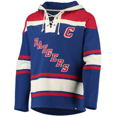 Mark Messier New York Rangers '47 Retired Player Name & Number Lacer Pullover Hoodie - Blue - NHL 3848811
