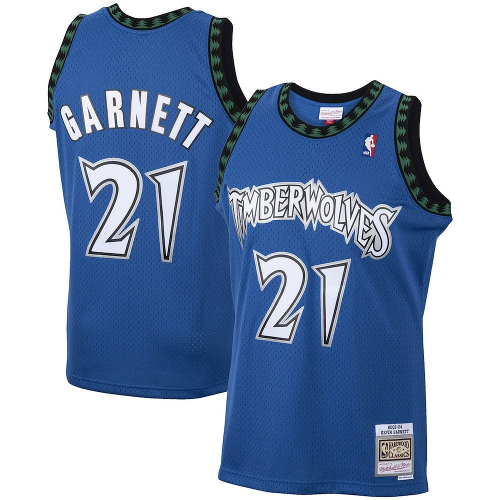 Kevin Garnett Minnesota Timberwolves 2003/04 Hardwood Classics Swingman Jersey Blue | Mitchell & Ness discount