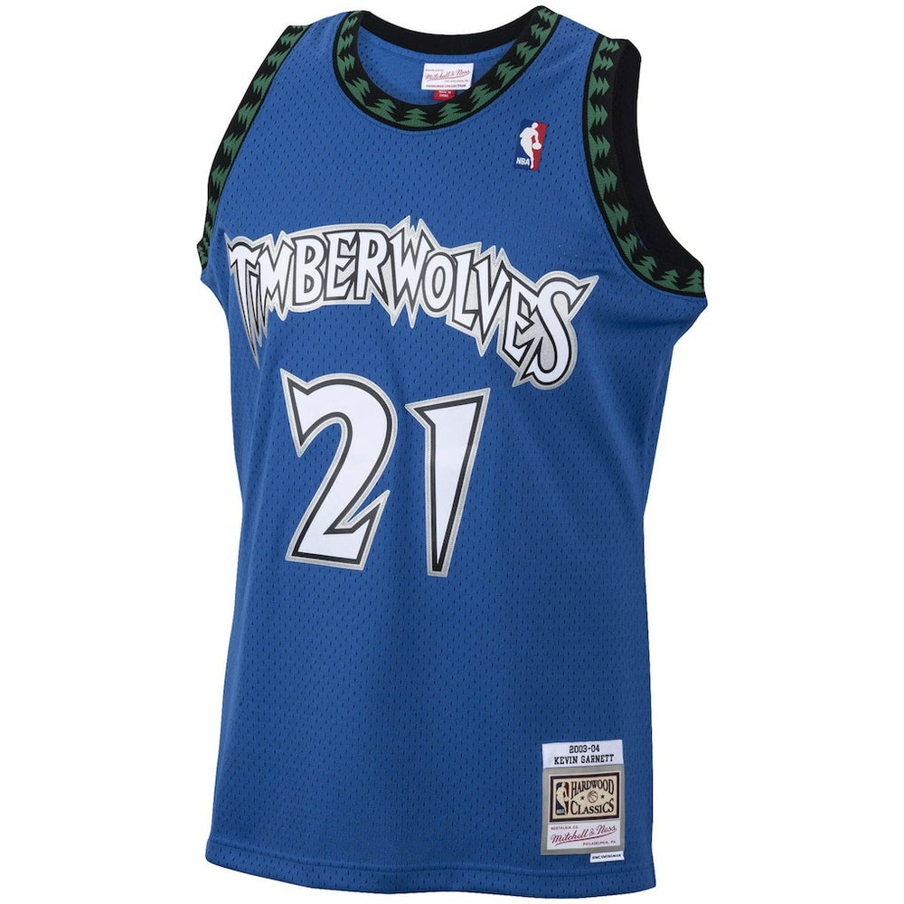 Kevin Garnett Minnesota Timberwolves 2003/04 Hardwood Classics Swingman Jersey Blue | Mitchell & Ness discount
