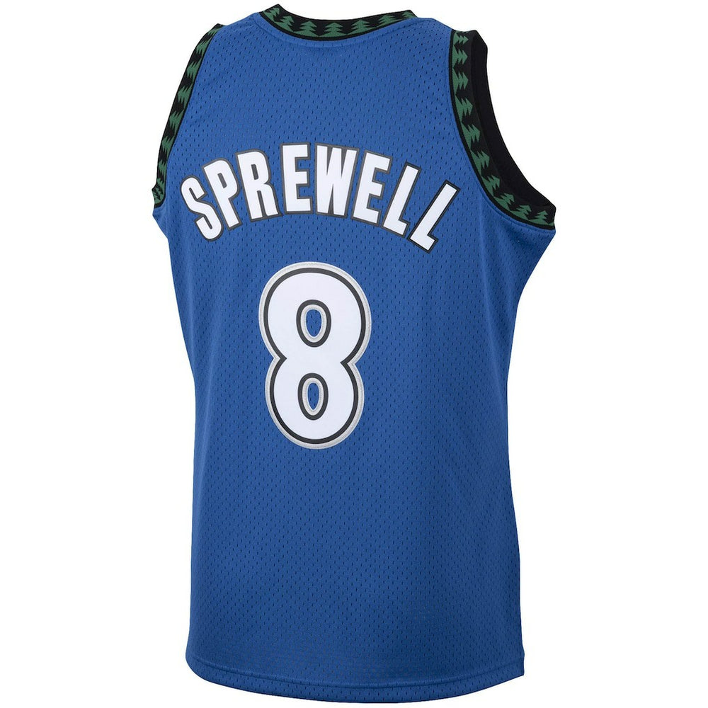 Latrell Sprewell Minnesota Timberwolves 2003/04 Hardwood Classics Swingman Jersey Blue | Mitchell & Ness for sale