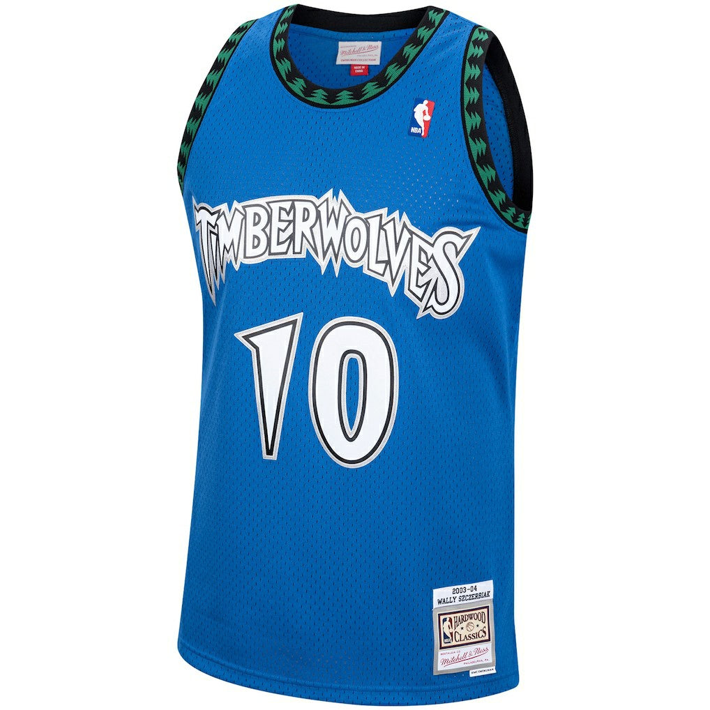 Wally Szczerbiak Minnesota Timberwolves 2003/04 Hardwood Classics Swingman Jersey Blue | Mitchell & Ness outlet