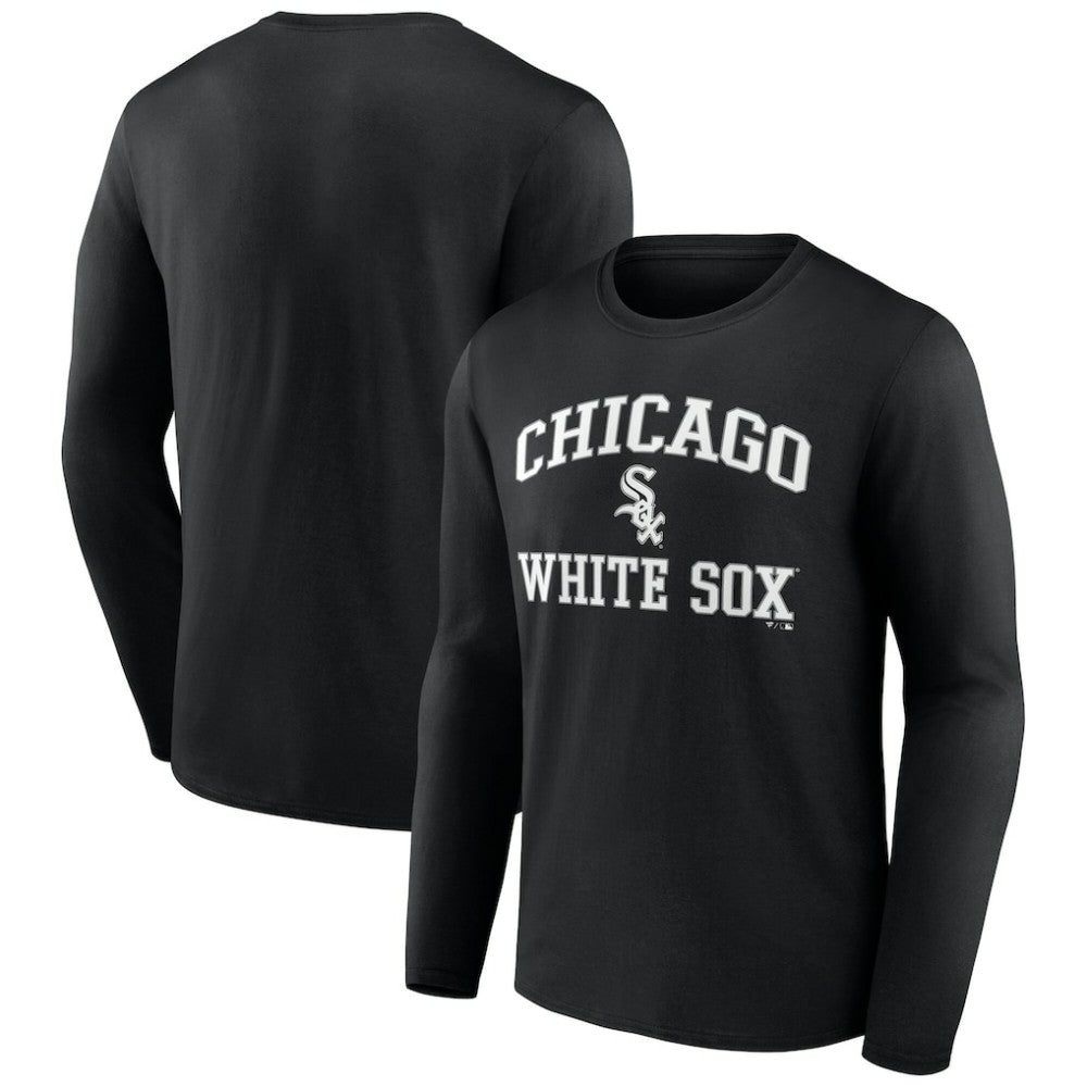 Men's Black Chicago White Sox Team Heart & Soul Long Sleeve T-Shirt - MLB on Sale