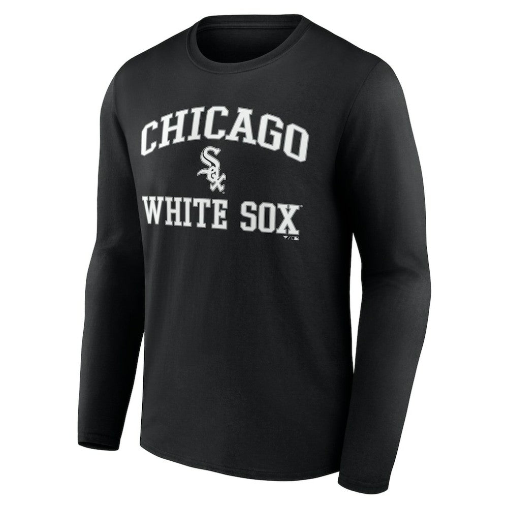 Men's Black Chicago White Sox Team Heart & Soul Long Sleeve T-Shirt - MLB on Sale