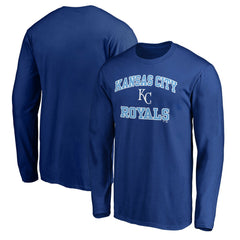 Men's Royal Kansas City Royals Team Heart & Soul Long Sleeve T-Shirt - MLB Sale