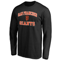 Men's Black San Francisco Giants Team Heart & Soul Long Sleeve T-Shirt - MLB Discount