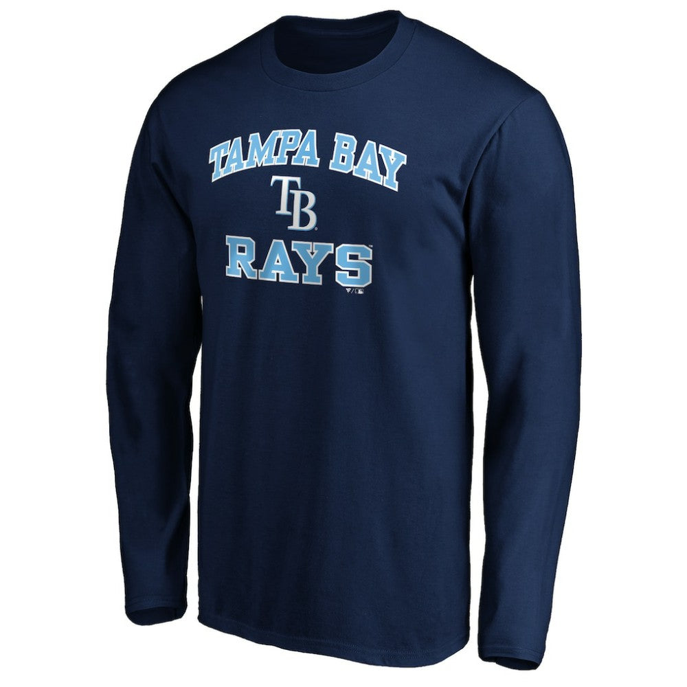 Men's Navy Tampa Bay Rays Team Heart & Soul Long Sleeve T-Shirt - MLB Discount
