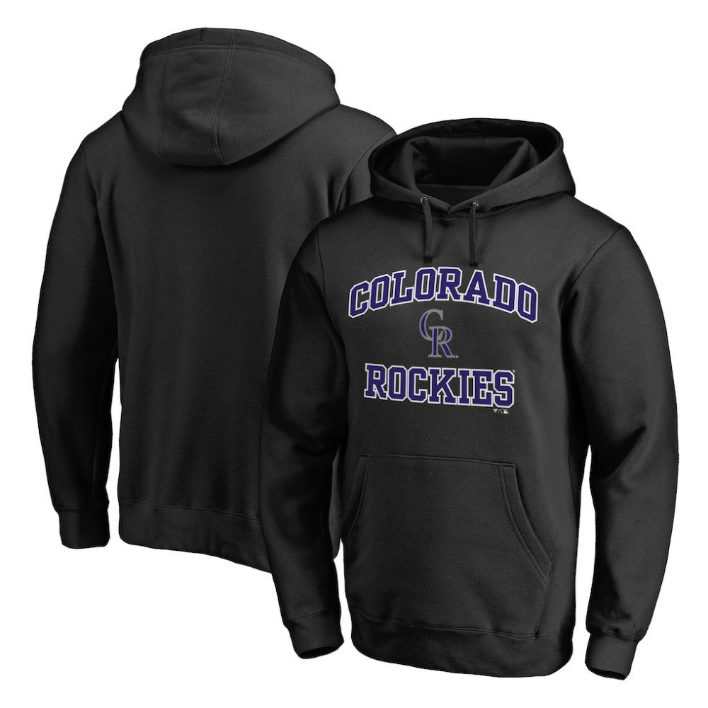 Colorado Rockies Heart & Soul Pullover Hoodie - Black - MLB Lifestyle