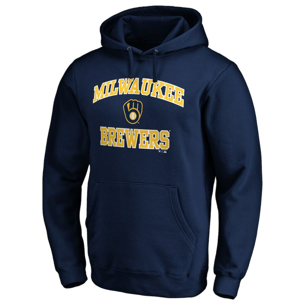 Milwaukee Brewers Heart & Soul Pullover Hoodie - Navy - MLB Discount