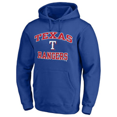 Texas Rangers Heart & Soul Pullover Hoodie - Royal - MLB Online
