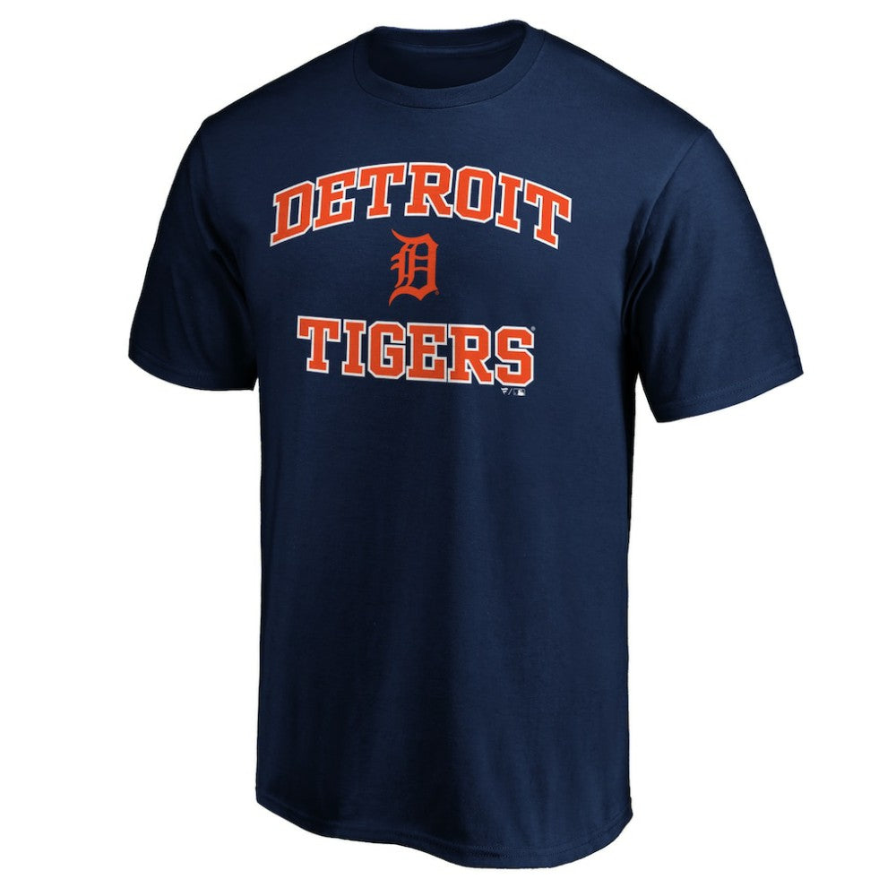 Detroit Tigers Fanatics MTO Label Heart & Soul T-Shirt - Navy - Fanatics on Sale
