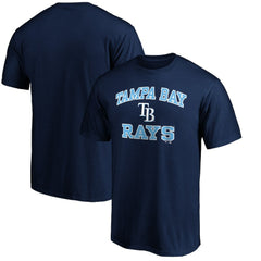 Tampa Bay Rays Fanatics MTO Label Heart & Soul T-Shirt - Navy - Fanatics Discount