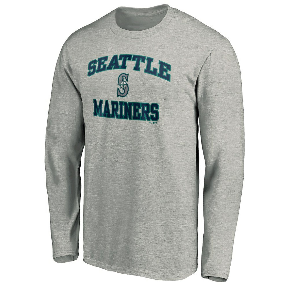 Seattle Mariners Team Heart & Soul Long Sleeve T-Shirt - Heathered Gray - MLB on Sale