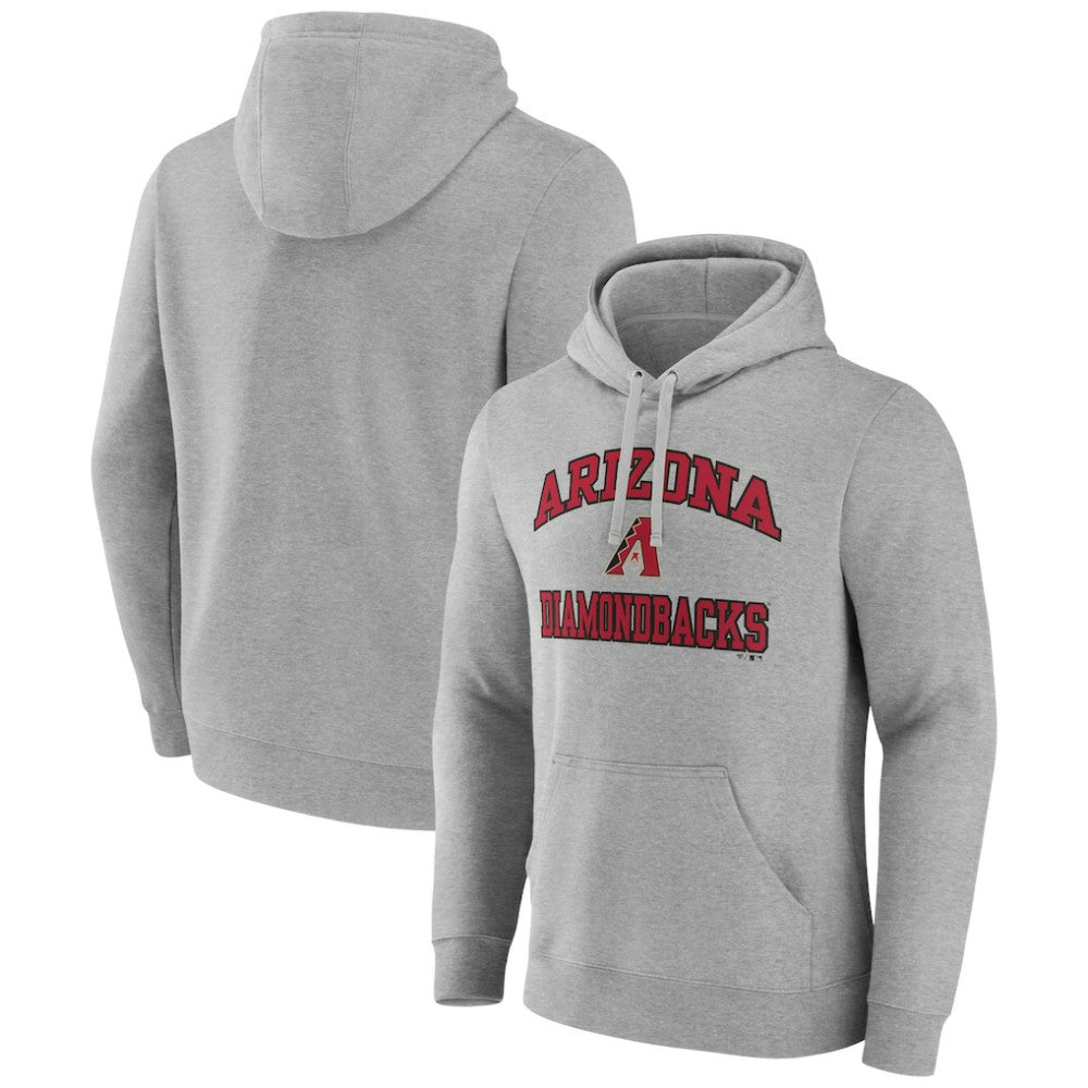 Arizona Diamondbacks Fanatics MTO Label Heart & Soul Pullover Hoodie - Heather Gray - Fanatics on Sale