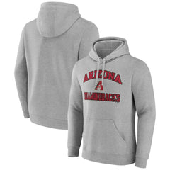 Arizona Diamondbacks Fanatics MTO Label Heart & Soul Pullover Hoodie - Heather Gray - Fanatics on Sale