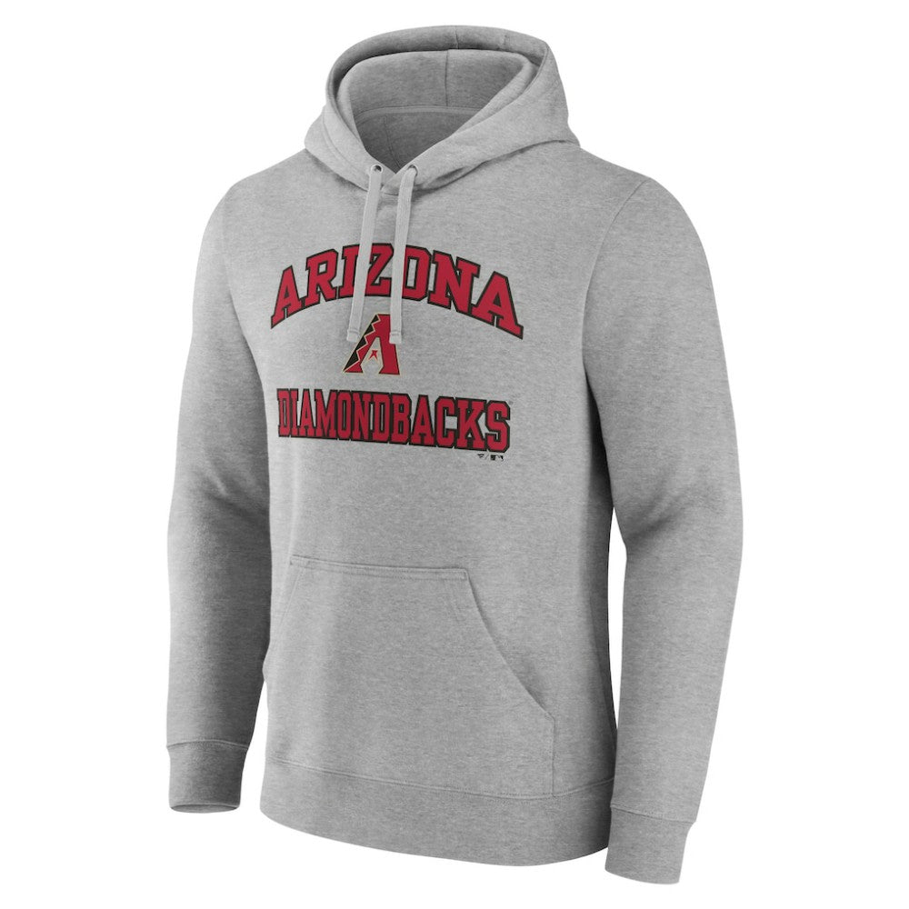 Arizona Diamondbacks Fanatics MTO Label Heart & Soul Pullover Hoodie - Heather Gray - Fanatics on Sale