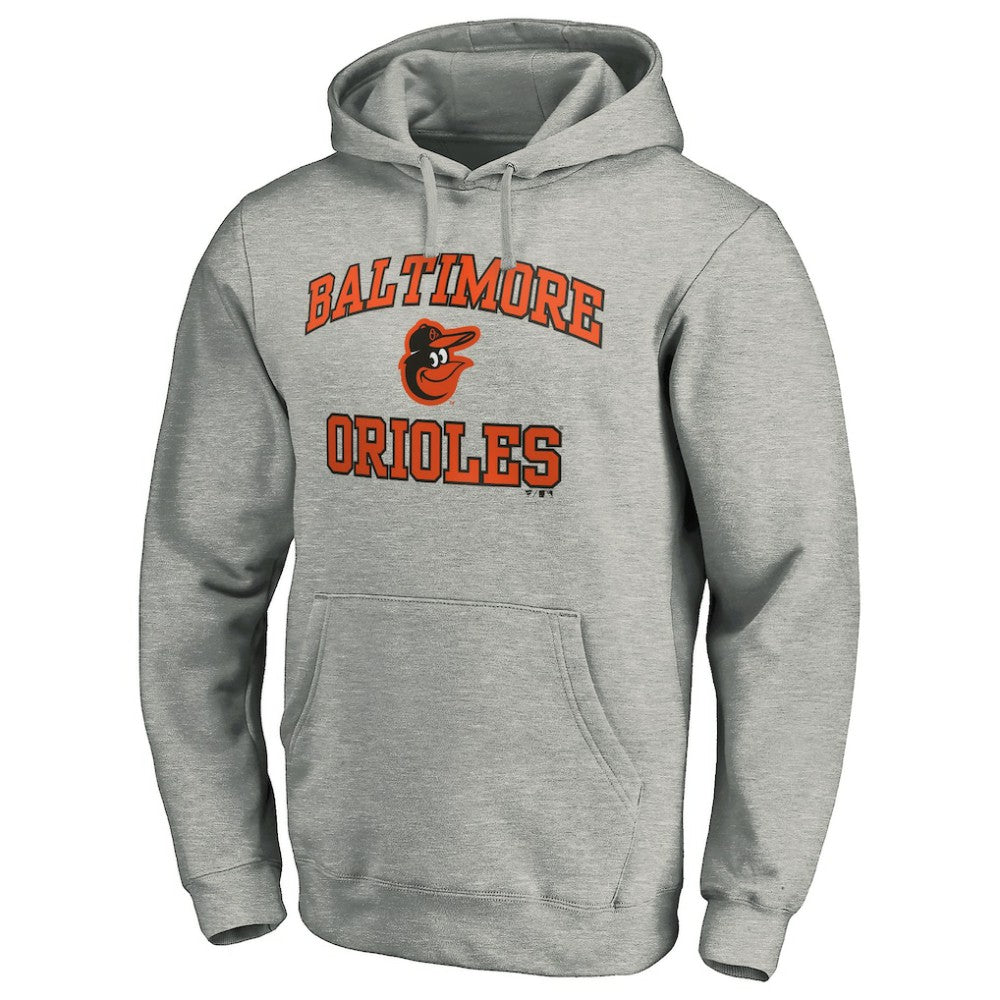 Baltimore Orioles Fanatics MTO Label Heart & Soul Pullover Hoodie - Heather Gray - Fanatics on Sale