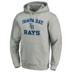 Tampa Bay Rays Fanatics MTO Label Heart & Soul Pullover Hoodie - Heather Gray - Fanatics on Sale