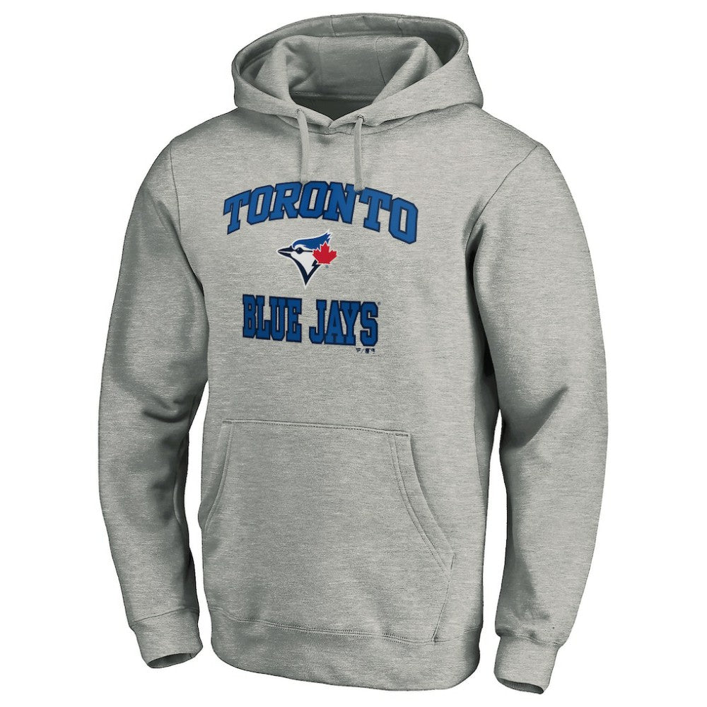 Toronto Blue Jays Fanatics MTO Label Heart & Soul Pullover Hoodie - Heather Gray - Fanatics Online