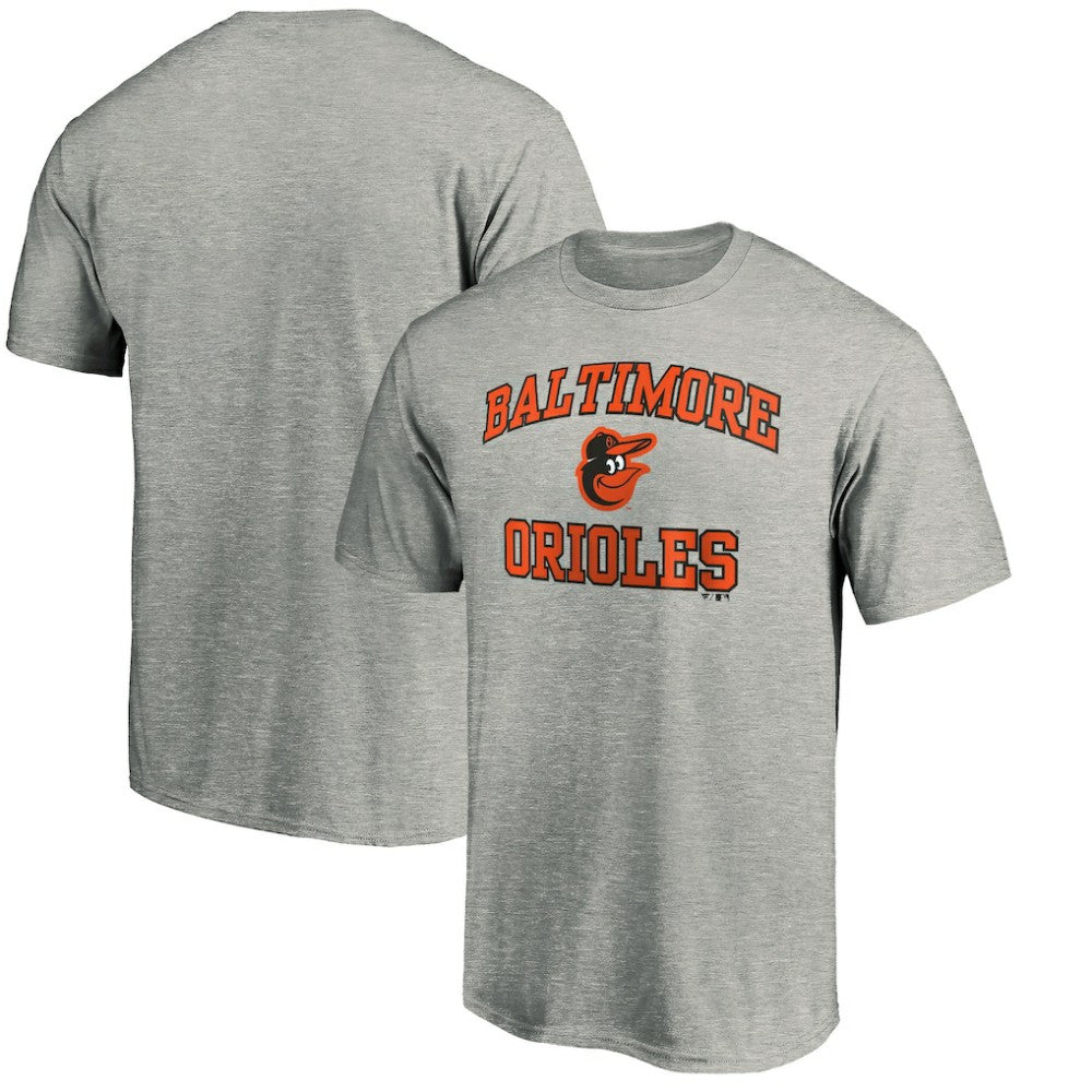 Baltimore Orioles Fanatics MTO Label Heart & Soul T-Shirt - Heather Gray - Fanatics Discount