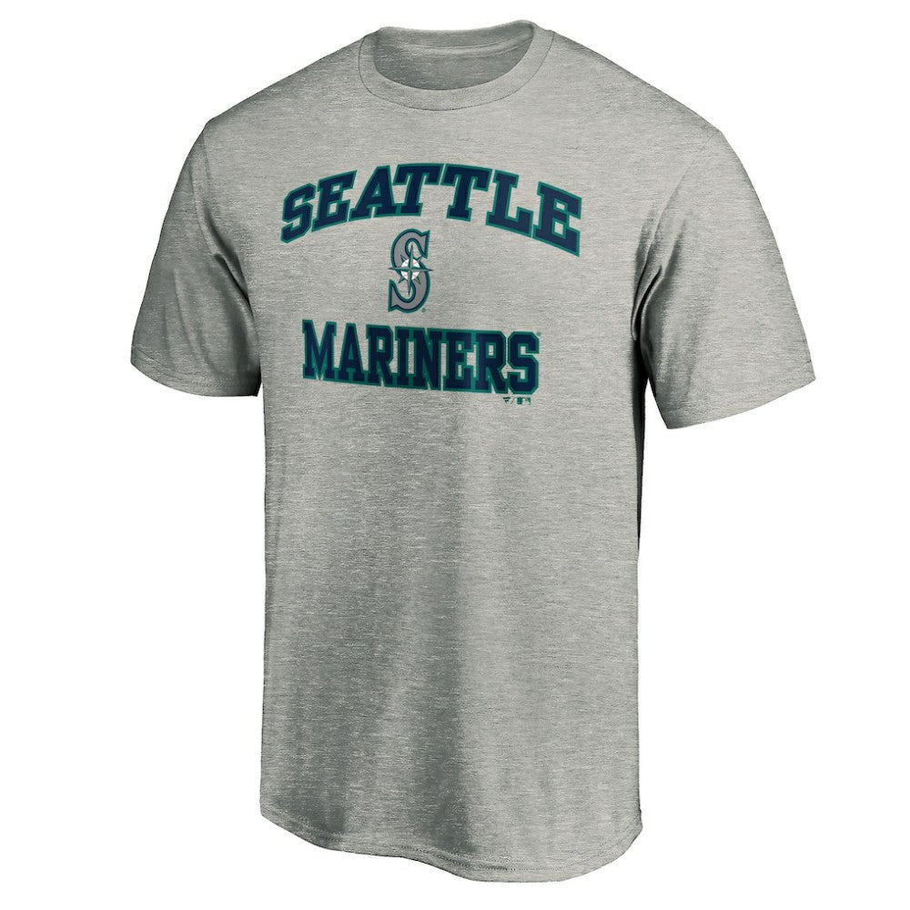 Seattle Mariners Fanatics MTO Label Heart & Soul T-Shirt - Heather Gray - Fanatics Sale