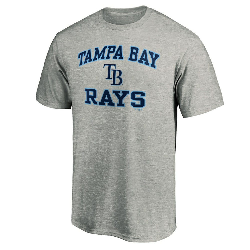 Tampa Bay Rays Fanatics MTO Label Heart & Soul T-Shirt - Heather Gray - Fanatics Sale