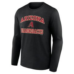 Men's Black Arizona Diamondbacks Team Heart & Soul Long Sleeve T-Shirt - MLB Sale