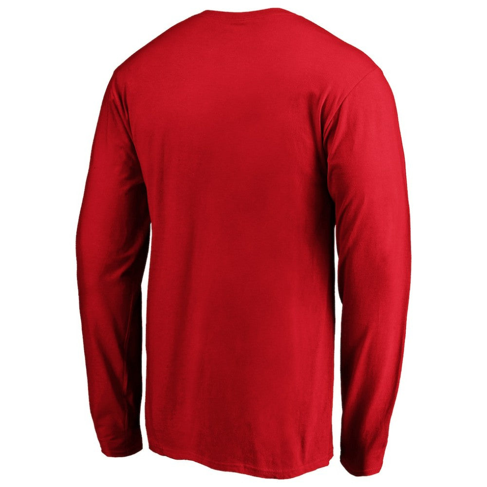Men's Red Texas Rangers Team Heart & Soul Long Sleeve T-Shirt - MLB Sale