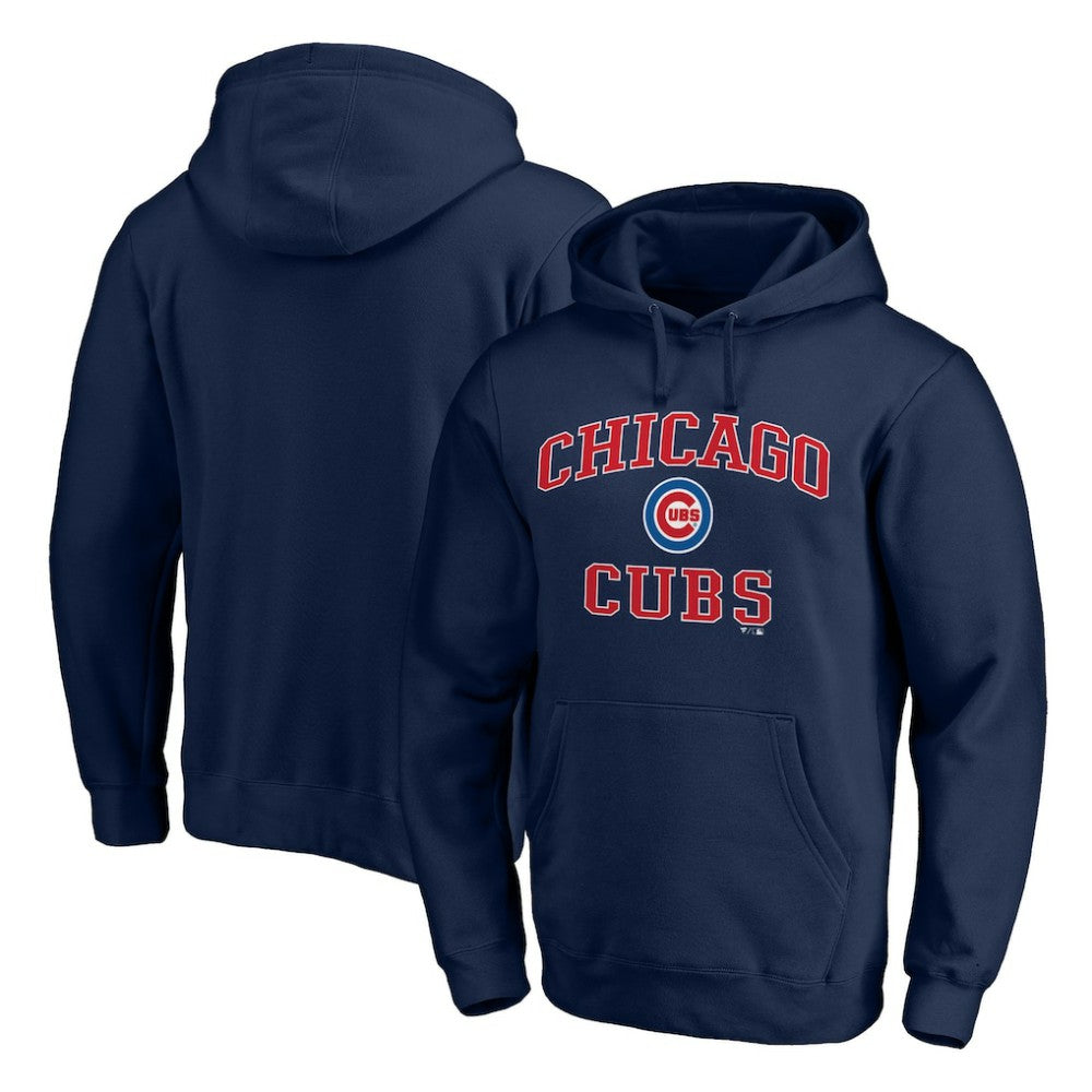 Chicago Cubs Heart & Soul Pullover Hoodie - Navy - MLB Online
