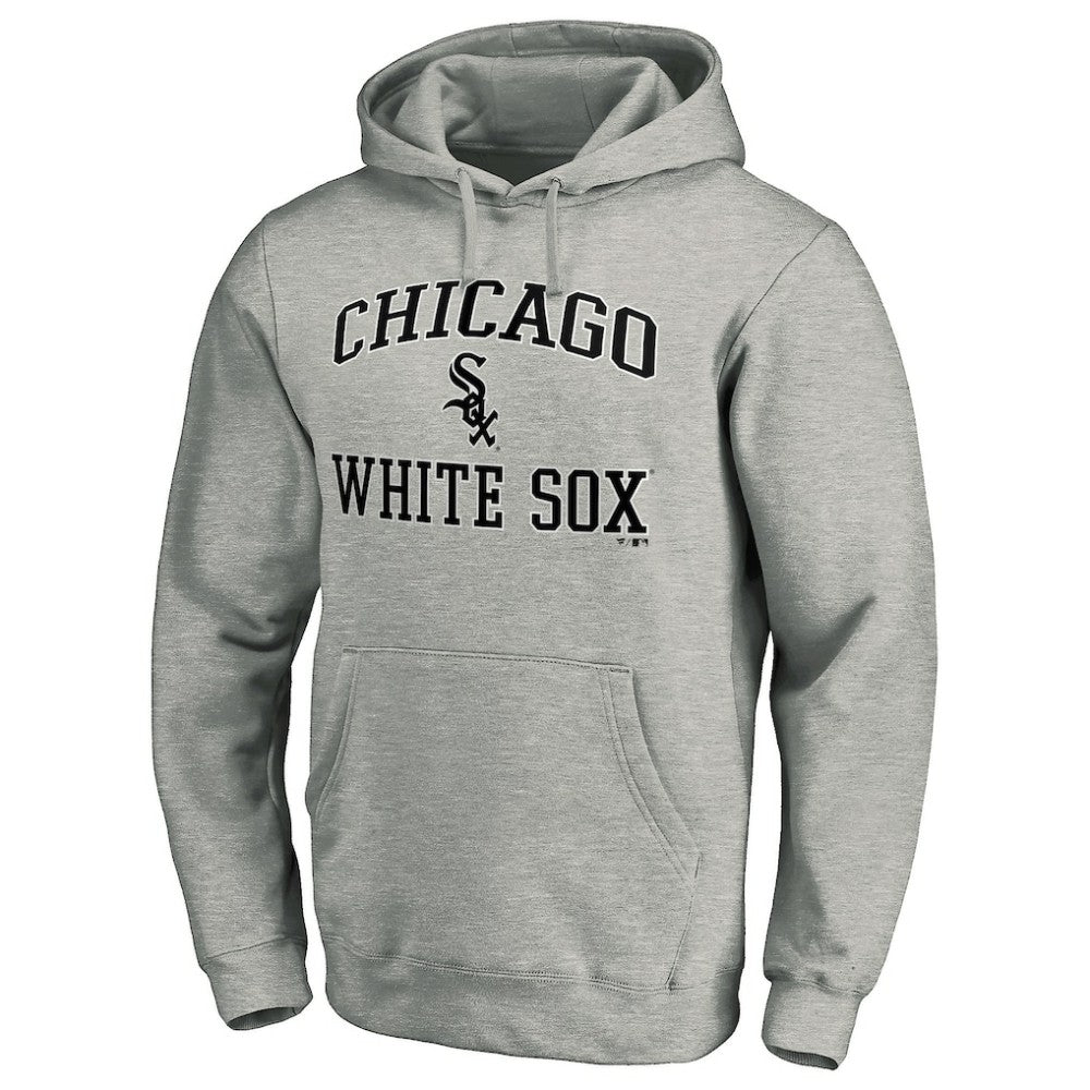 Chicago White Sox Fanatics MTO Label Heart & Soul Pullover Hoodie - Heather Gray - Fanatics on Sale