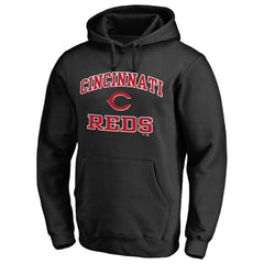Cincinnati Reds Heart & Soul Pullover Hoodie - Black - MLB Sale
