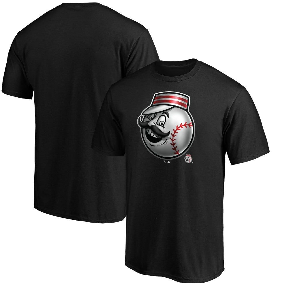 Cincinnati Reds Midnight Mascot T-Shirt - Black - MLB Sale