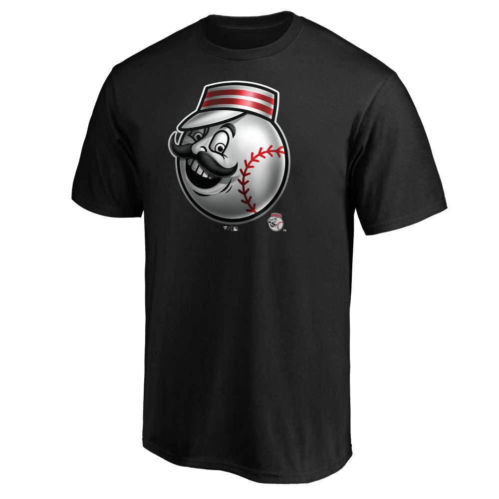 Cincinnati Reds Midnight Mascot T-Shirt - Black - MLB Sale