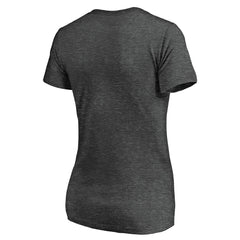 Los Angeles Angels Fanatics Women's Team Logo Lockup V-Neck T-Shirt - Heathered Charcoal - Fanatics on Sale