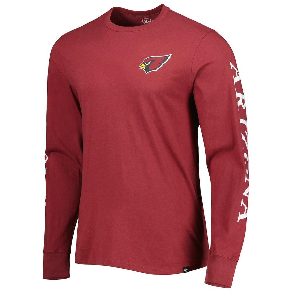 47 brand Arizona Cardinals '47 Triple Threat Franklin Long Sleeve T-Shirt Cardinal