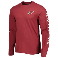 47 brand Arizona Cardinals '47 Triple Threat Franklin Long Sleeve T-Shirt Cardinal