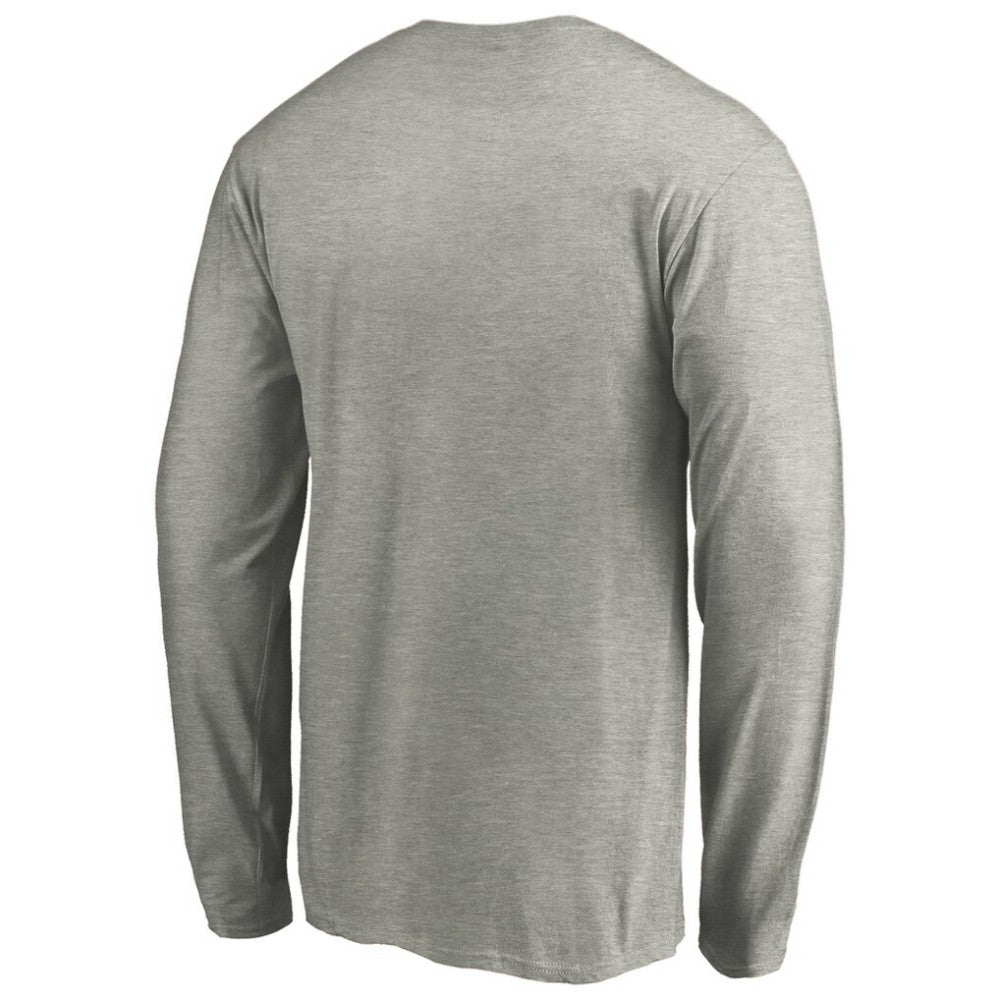Athletics Official Team Logo Long Sleeve T-Shirt - Heather Gray - MLB Discount