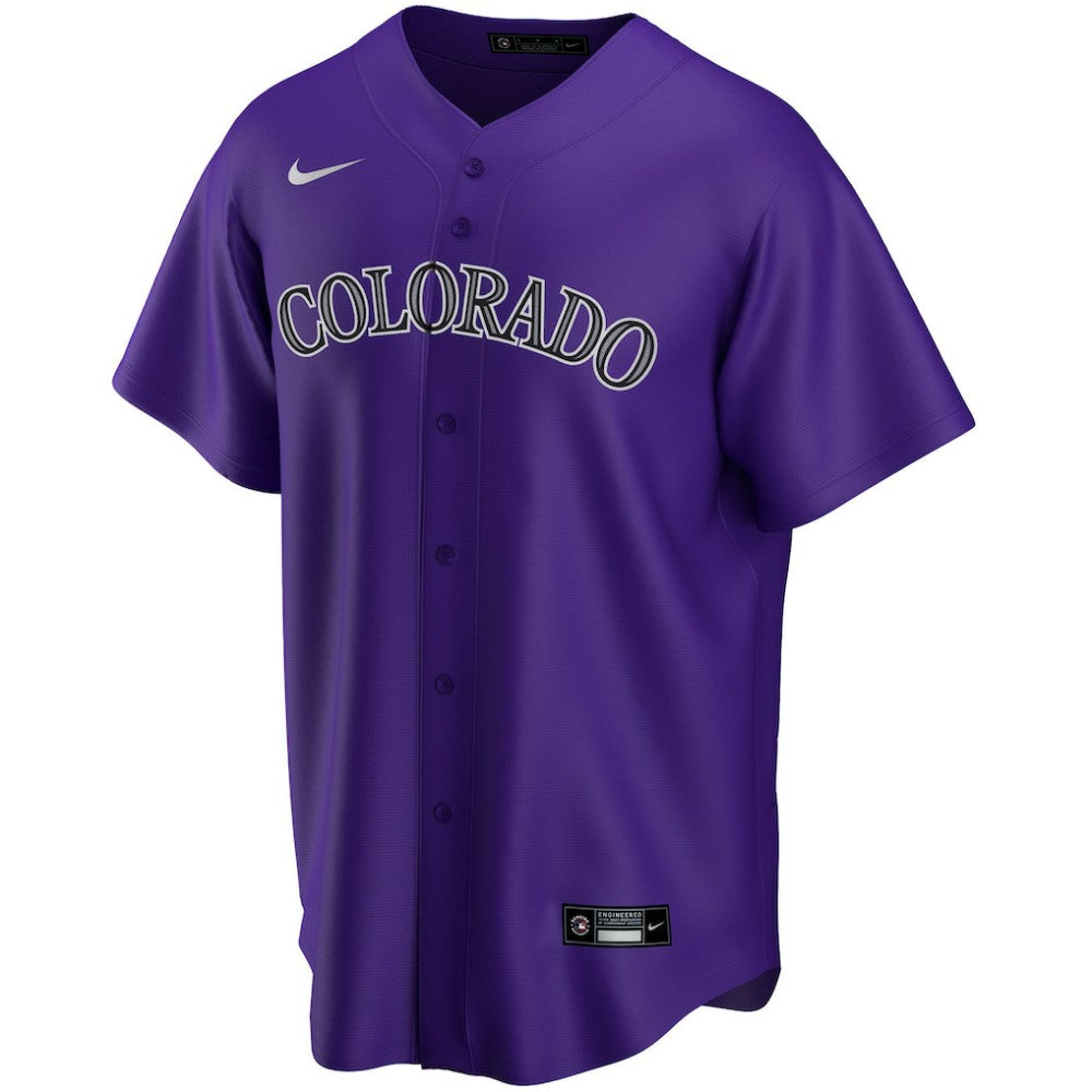 Colorado Rockies Nike Alternate Replica Custom Jersey - Purple - Nike Discount