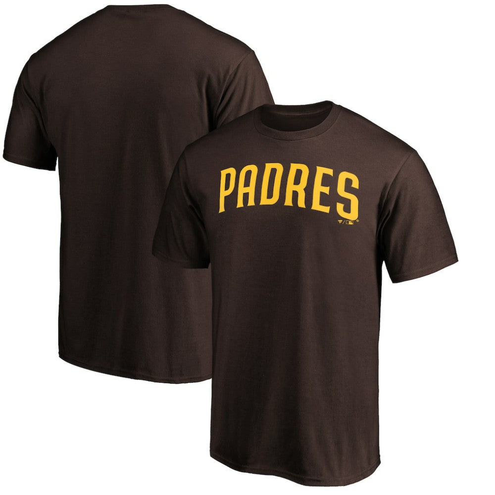 San Diego Padres Official Wordmark T-Shirt - Brown - MLB on Sale