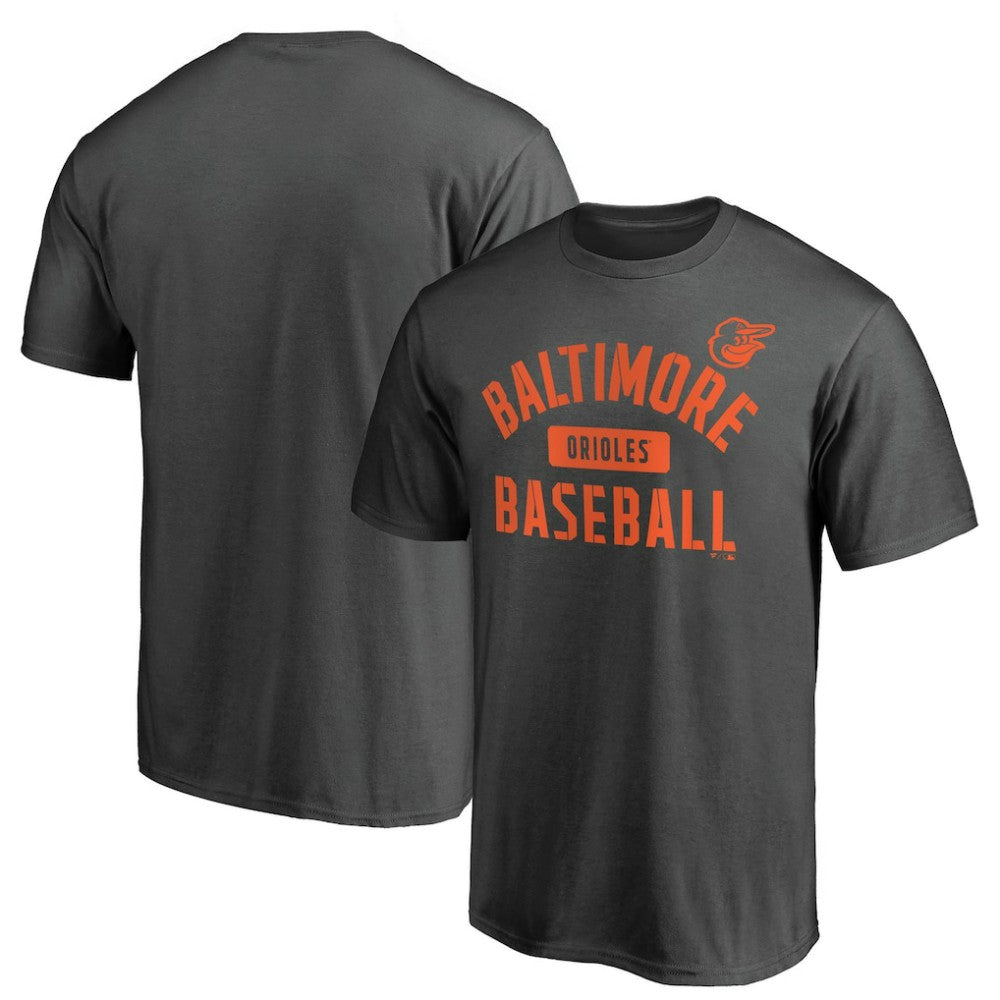Baltimore Orioles Iconic Primary Pill T-Shirt - Charcoal - MLB Discount